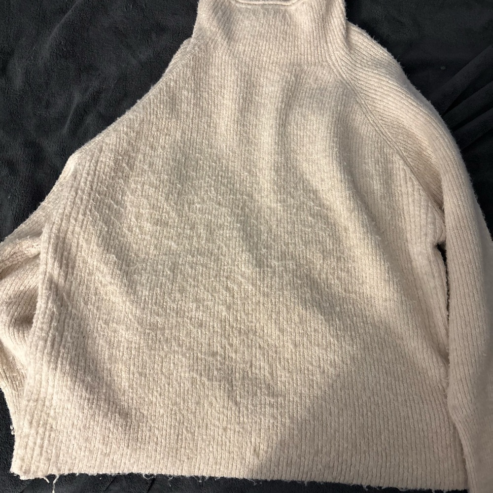 Thread & Supply Cream Cowl Neck Sweater